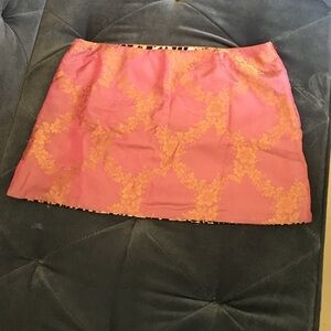 Dolce & Gabbana Pink and Gold Mini Skirt